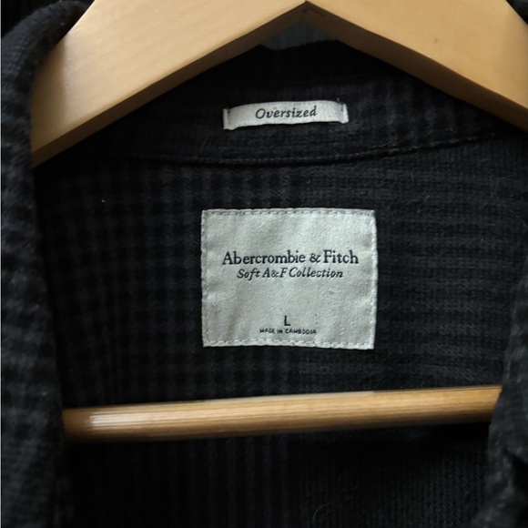 Abercrombie Vintage Heavy Plaid Button-Up Shirt, size Large - Picture 2 of 5